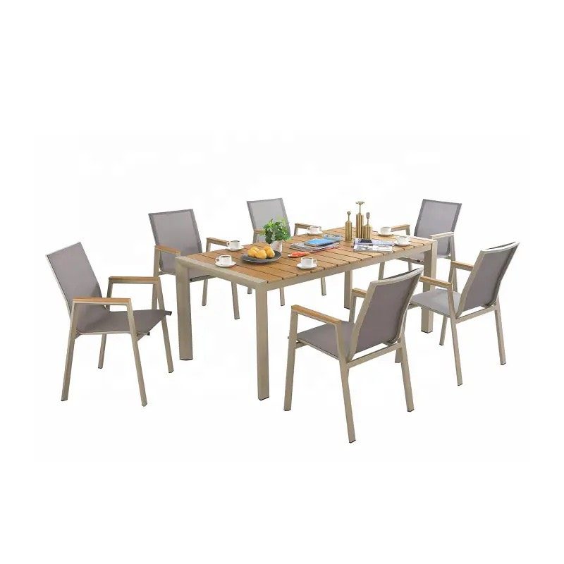 Bộ Bàn Ghế Sân Vườn 6 Người Gỗ Polywood - SV58 1