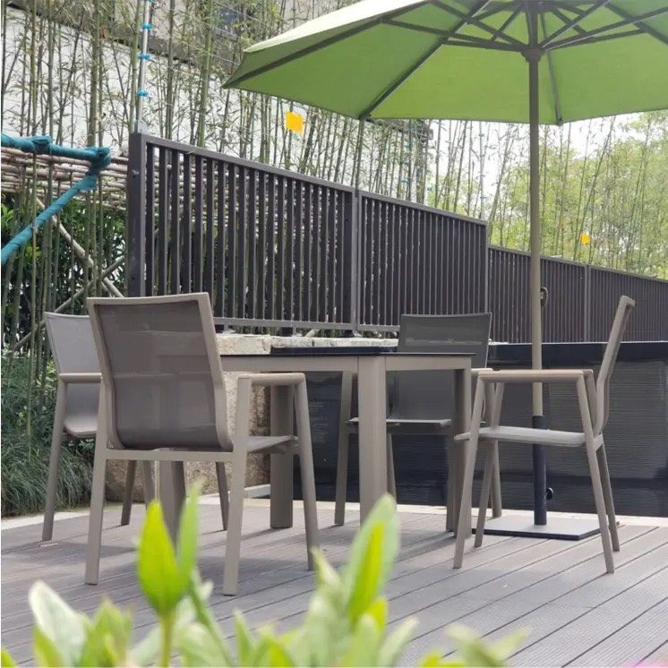 Bộ Bàn Ghế Sân Vườn Outdoor 4 Ghế Có Tay - SV59 1