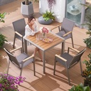 Bộ Bàn Ghế Sân Vườn Outdoor 4 Ghế Có Tay - SV59 3