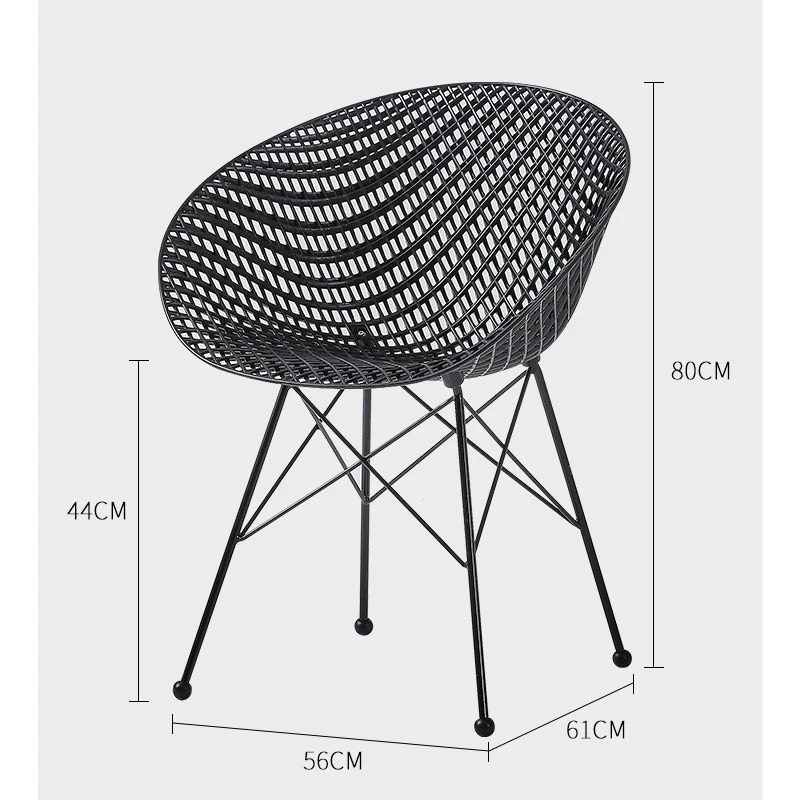 Ghế Cà Phê Lưng Đan Lưới Độc Đáo - CF64 5