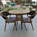 Bộ Bàn Ghế Sân Vườn Nan Mây Hiện Đại - SV67 3