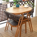 Bộ Bàn Ghế Sân Vườn Nan Mây Hiện Đại - SV67 5