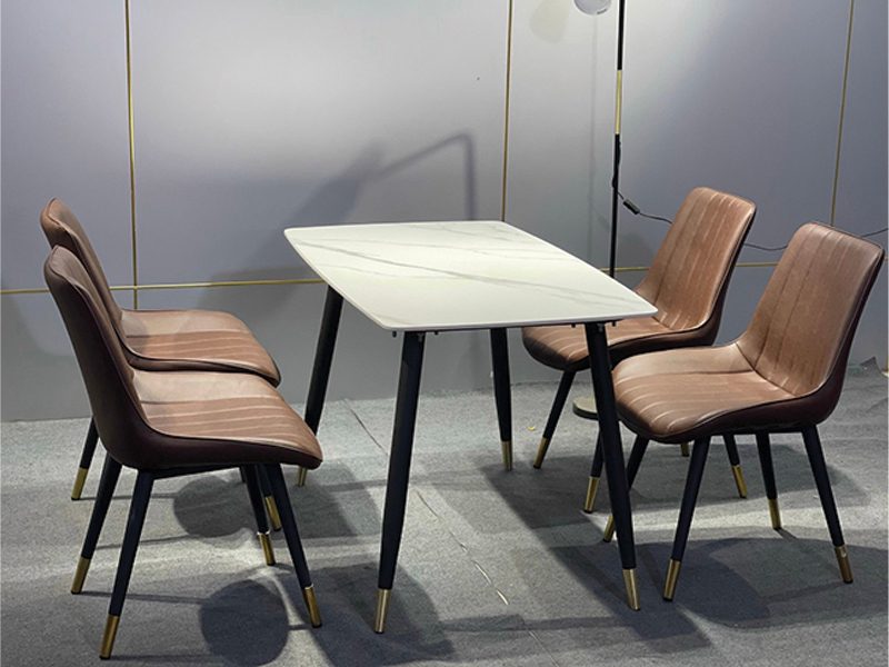 Bộ Bàn Ăn Ceramic 4 Ghế Loft - BGA1 2