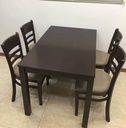 [1M2] Bộ Bàn Ăn CaBin 4 Ghế Màu Nâu - BGA3