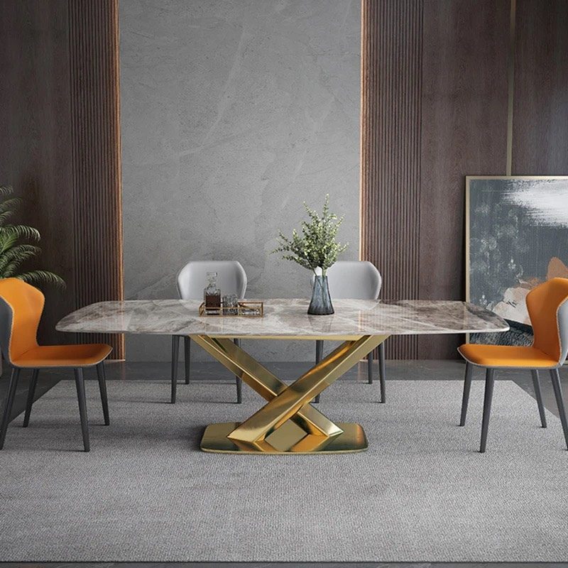 Bàn Ăn Gia Đình Chân Chữ X Đá Ceramic - BA12 5