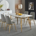 Bàn Ăn Gia Đình Mặt Cẩm Thạch Sang Trọng - BA15 3