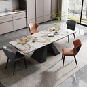 Bàn Ăn Rút 2 Đầu Đá Ceramic - BA18 4