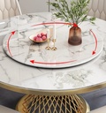 Bàn Ăn Gia Đình Tròn Xoay 2 Mặt Đá - BA19 3