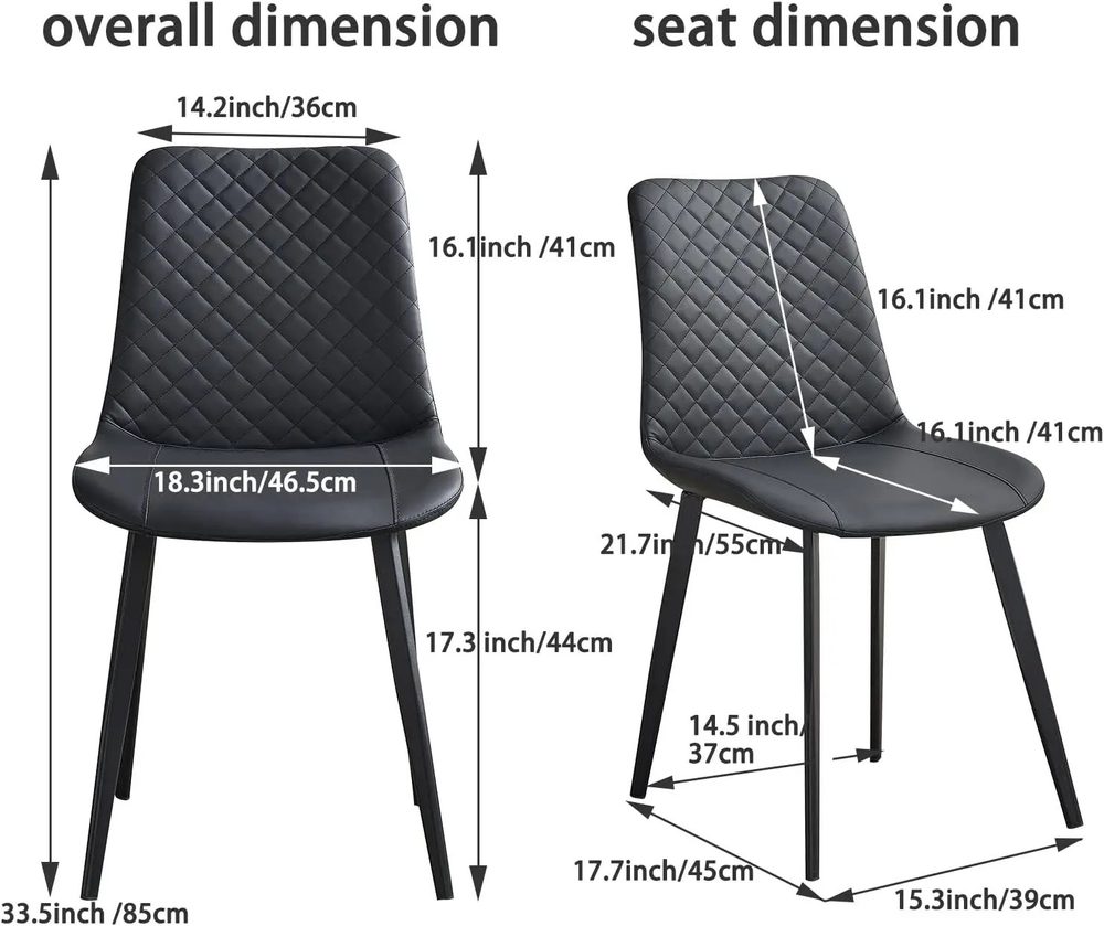 Ghế Ăn NELSON Chân Sắt Tĩnh Điện - GA18 4