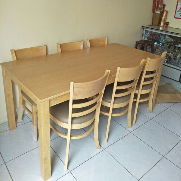 Bộ Bàn Ăn CaBin 6 Ghế Gỗ Màu Tự Nhiên - BGA11 2