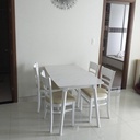 Bộ Bàn Ăn CaBin 4 Ghế Giả Đá Trắng - BGA12 2