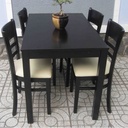Bộ Bàn Ăn 4 Ghế CaBin Màu Đen - BGA14 3