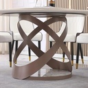 Bàn Ăn Xoay Tròn Chân OVAL Đế Đá - BA20 5
