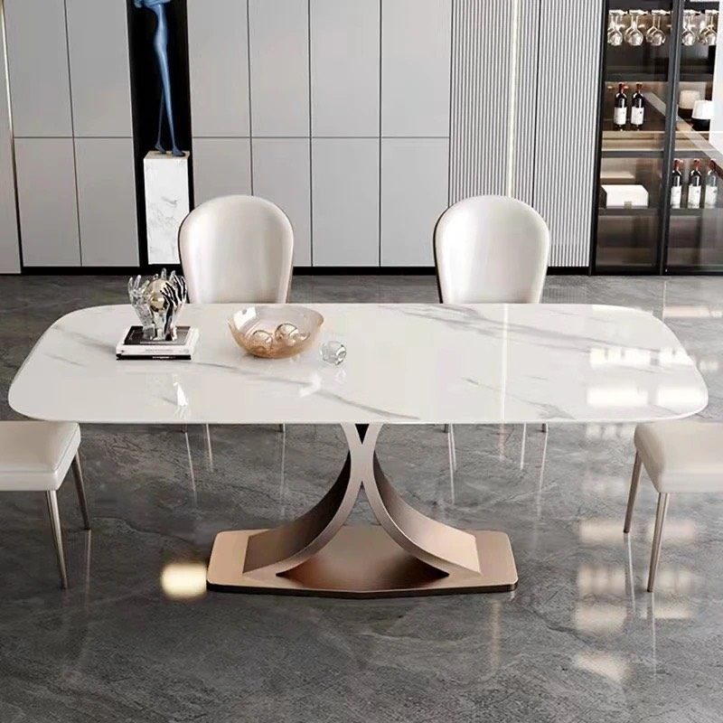 Bàn Ăn Mặt Đá Chân Chữ U - BA27 2
