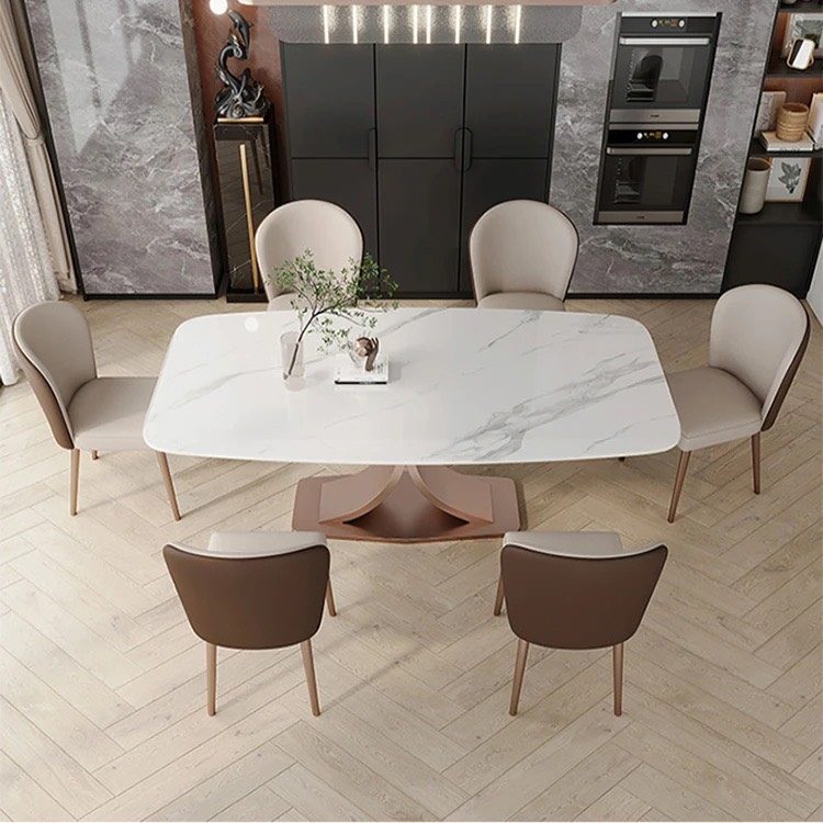 Bàn Ăn Mặt Đá Chân Chữ U - BA27 3