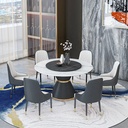 Bộ Bàn Ăn Tròn Xoay 6 Ghế Monet - BGA21 1