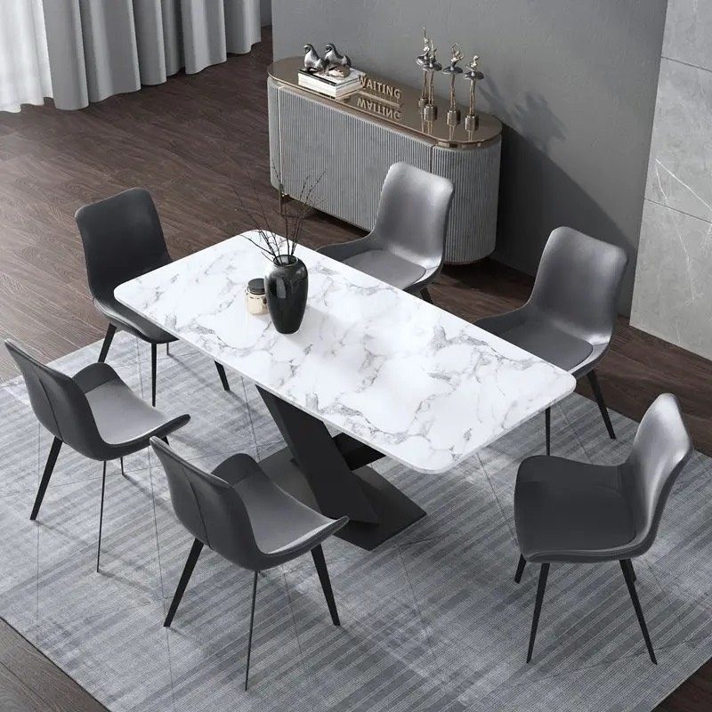 Bộ Bàn Ăn Chân Chữ X 6 Ghế NORDIC - BGA23 1