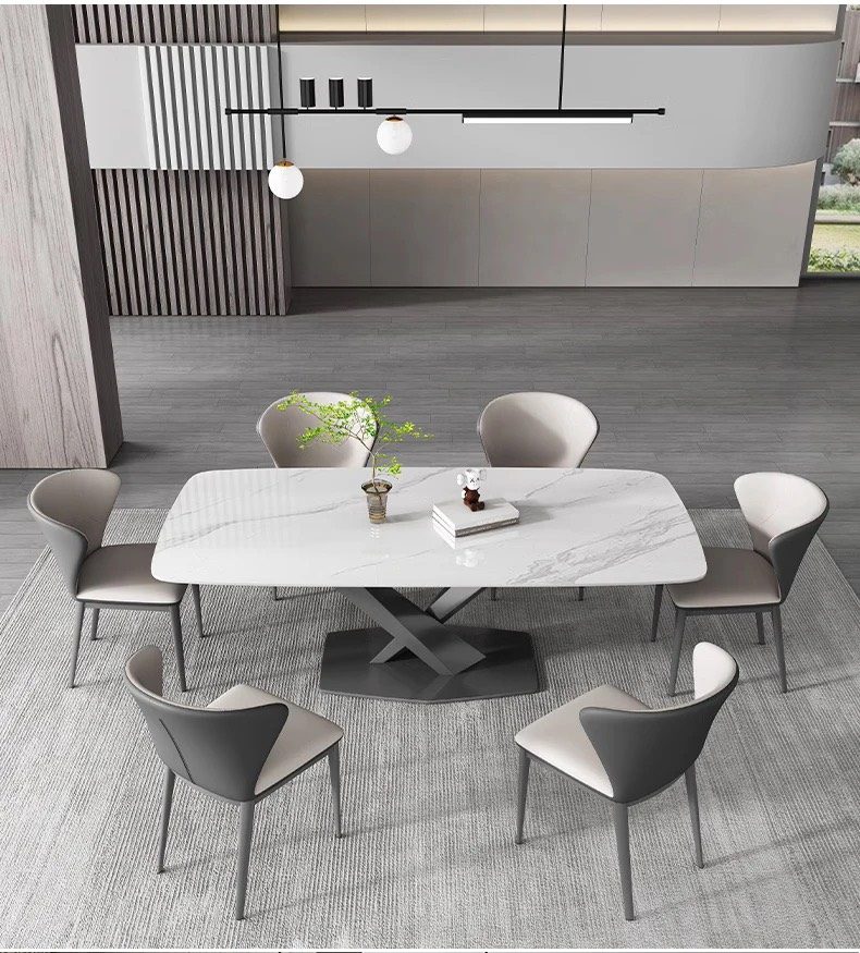 Bộ Bàn Ăn Chân Chữ X 6 Ghế NORDIC - BGA23 4