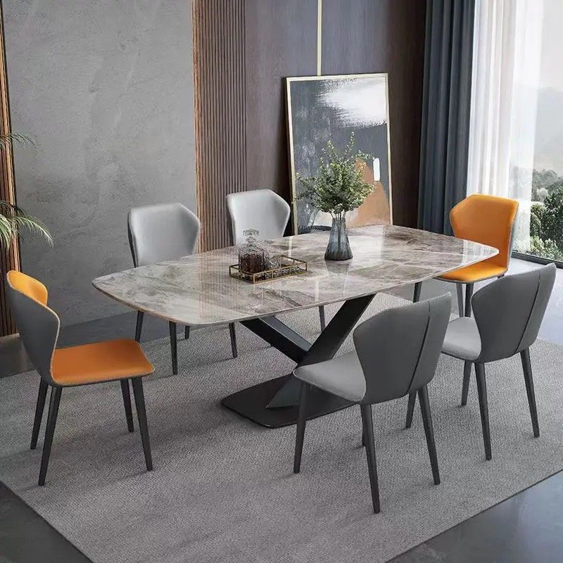 [BGA23] Bộ Bàn Ăn Chân Chữ X 6 Ghế NORDIC - BGA23