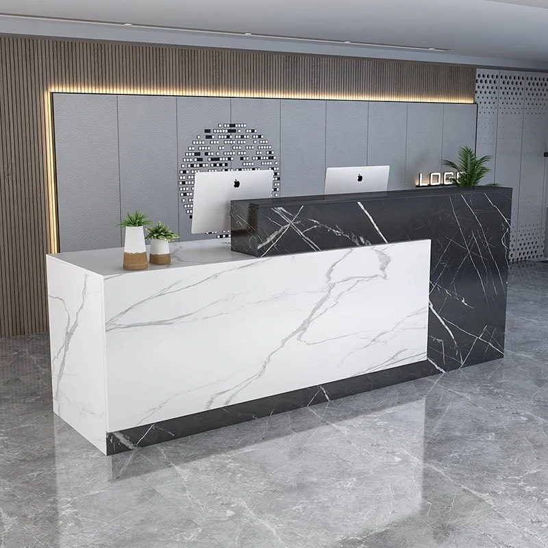Quầy Lễ Tân Gỗ MDF Khách Sạn - LT2 5
