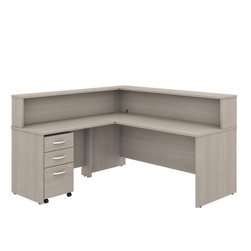 Quầy Lễ Tân Gỗ MDF Góc L - LT9 1