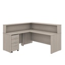 Quầy Lễ Tân Gỗ MDF Góc L - LT9 1