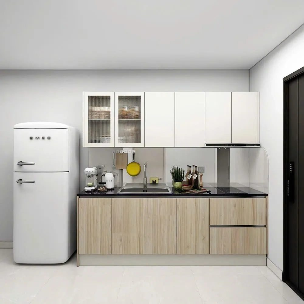 [TB34] Tủ Bếp Chữ i MDF Cửa Mở Tiện Lợi - TB34