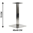 Chân Bàn Cafe Đế Vuông INOX - PK2 4