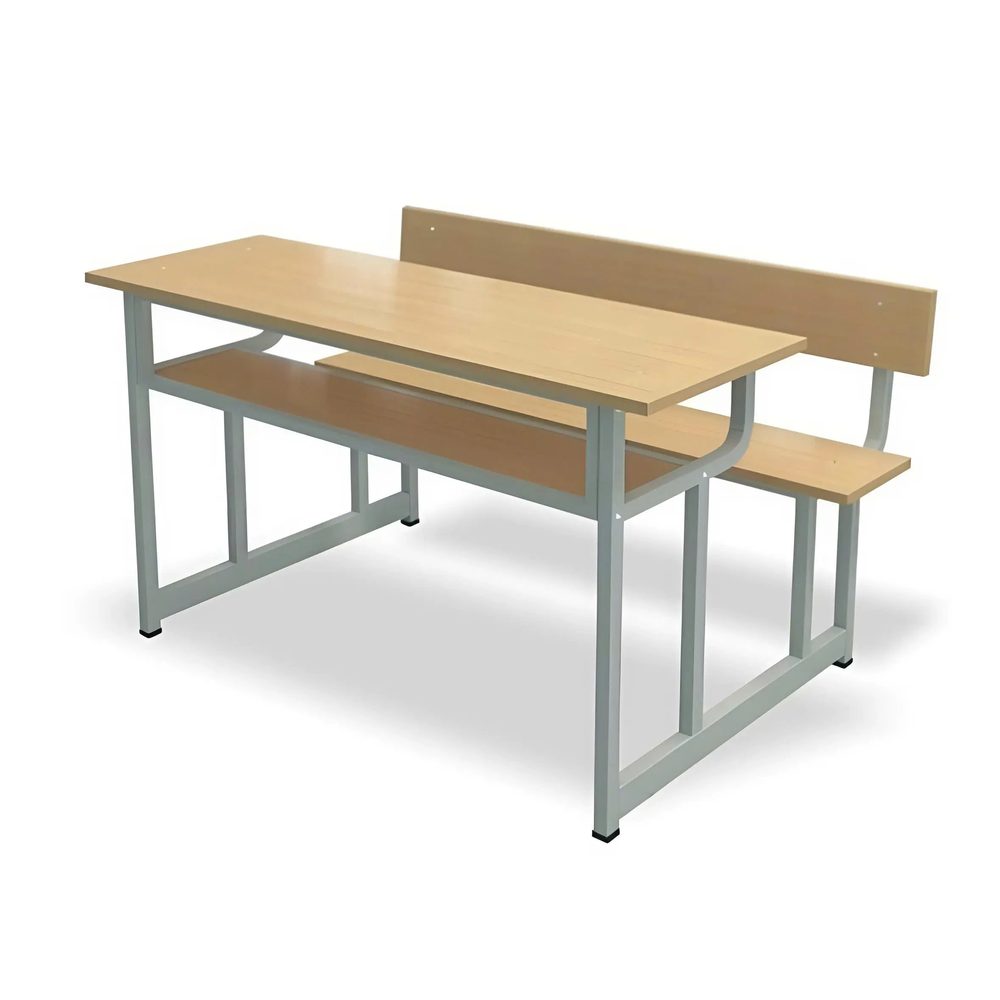 Bàn Ghế Học Sinh Liền Ghế Tựa Sắt Chống Gỉ - BGHS43 1