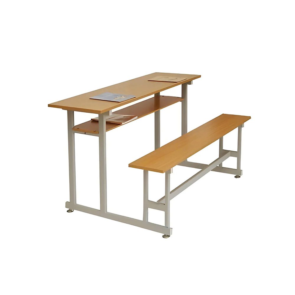 [BGHS39] Bàn Ghế Sinh Liền Bàn Khung Sắt Tĩnh Điện - BGHS39