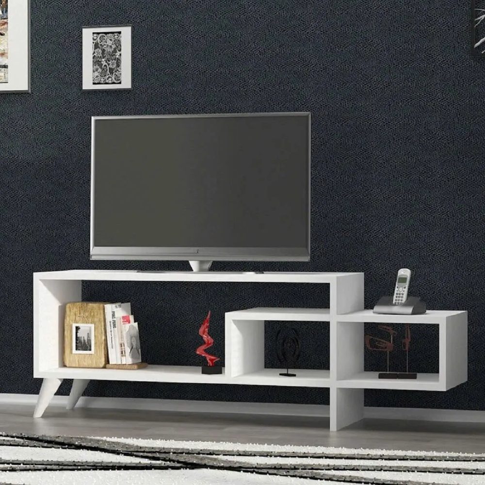 Kệ Tivi Dáng Trung Kiểu Lệch Nhiều Ngăn Tiện Dụng - KTV33 3