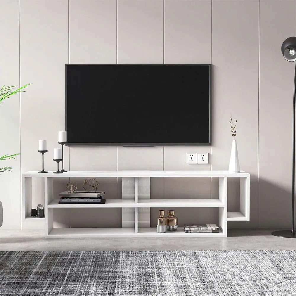 [KTV32] Kệ Tivi Gỗ Công Nghiệp Dáng Thấp Nhiều Ngăn Kệ Mở - KTV32