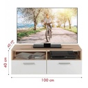 Kệ Tivi Dáng Trung Có Ngăn Kéo Và Kệ Mở Đôi - KTV31 1