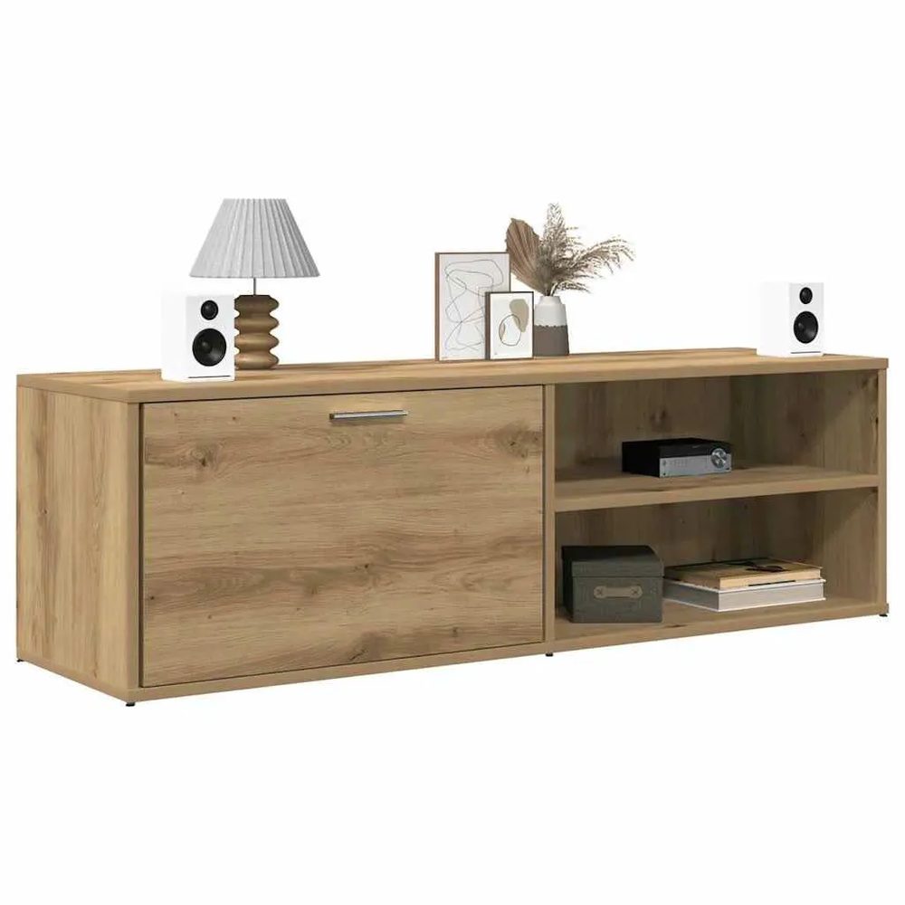 Kệ Tivi Gỗ MDF Thiết Kế Cánh Mở Kèm Kệ Trang Trí - KTV30 3