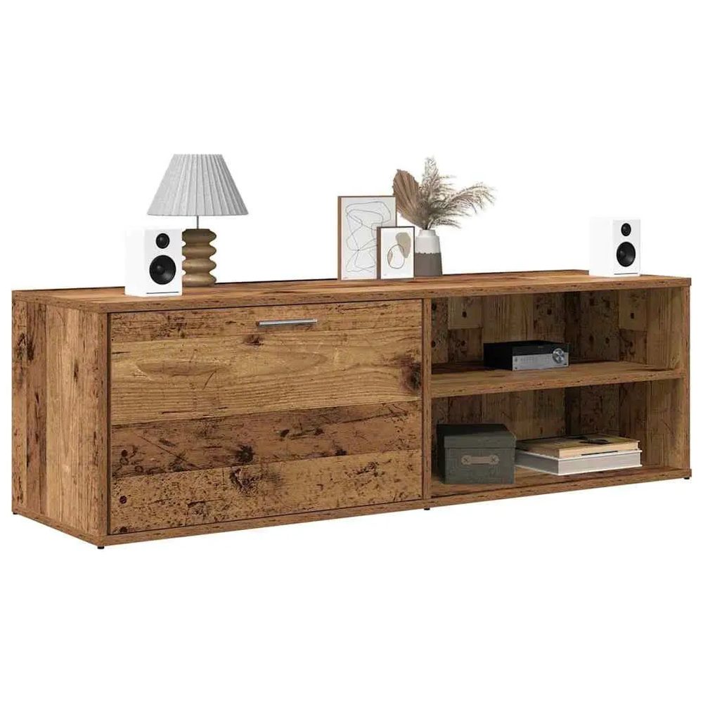 Kệ Tivi Gỗ MDF Thiết Kế Cánh Mở Kèm Kệ Trang Trí - KTV30 4
