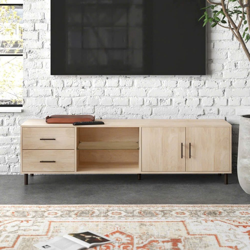 Kệ Tivi Gỗ Công Nghiệp 2 Ngăn Kéo Và 2 Cánh Mở - KTV28 2