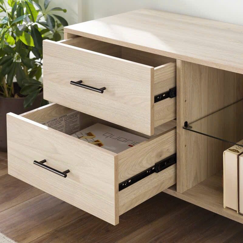 Kệ Tivi Gỗ Công Nghiệp 2 Ngăn Kéo Và 2 Cánh Mở - KTV28 3