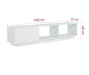 Kệ Tivi Dáng Thấp Phối Cánh Lật Và Kệ Mở - KTV27 3