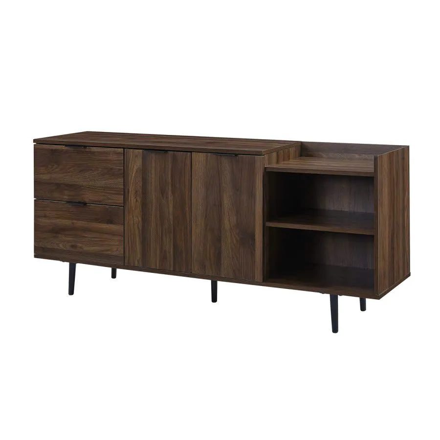 Kệ Tivi Có Ngăn Kéo Tích Hợp Cánh Mở Và Kệ Trang Trí - KTV26 3
