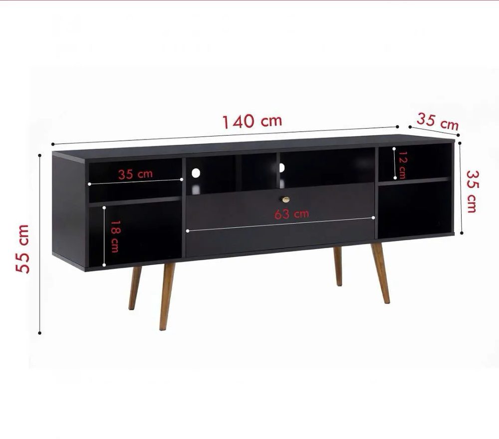 Kệ Tivi Dáng Thấp Chân Cao Có Kệ Mở Đa Năng - KTV25 1