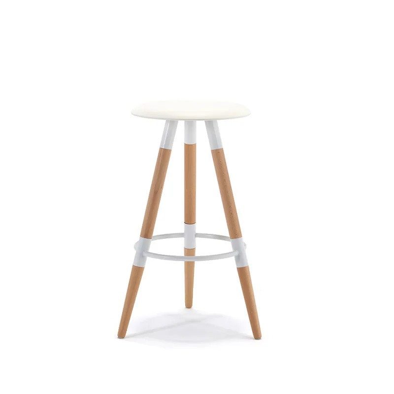 Ghế Bar 3 Chân Gỗ Mặt Nhựa - QB12 1