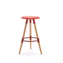 Ghế Bar 3 Chân Gỗ Mặt Nhựa - QB12 3