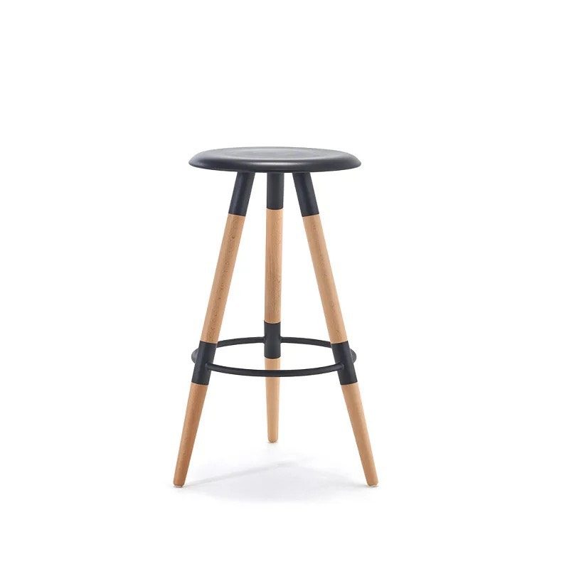 Ghế Bar 3 Chân Gỗ Mặt Nhựa - QB12 4
