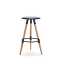Ghế Bar 3 Chân Gỗ Mặt Nhựa - QB12 4