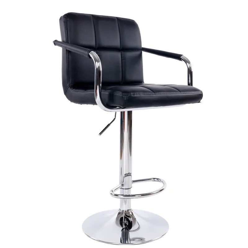 Ghế Bar Da Lưng Vuông Có Tay - QB19 5