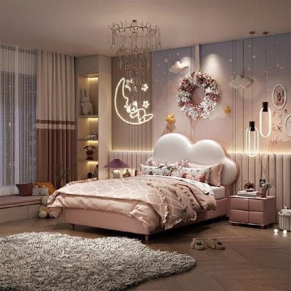 Giường Ngủ Đầu Nệm Kiểu Vân Mây - GN16 1