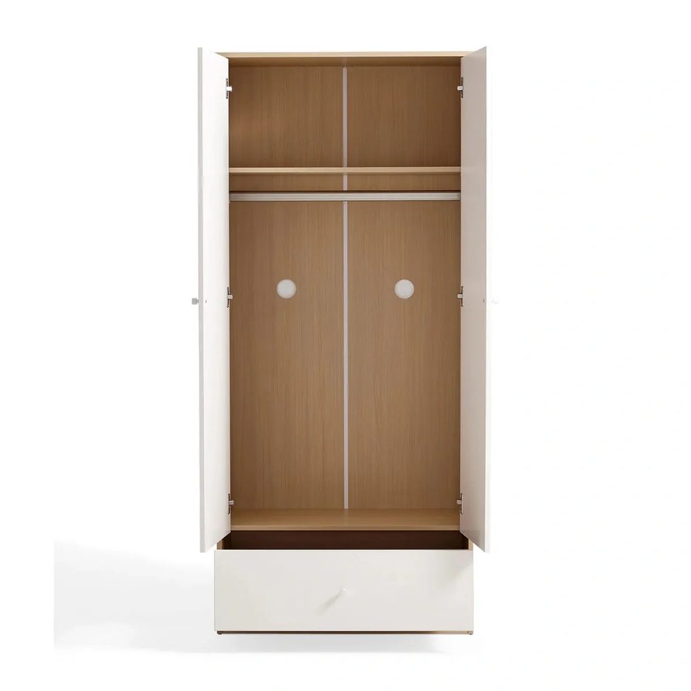 Tủ Quần Áo 2 Cánh Có Ngăn Kéo Dưới Hiện Đại - TQA38 4