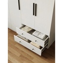 Tủ Quần Áo MDF Melamine 3 Cánh Nhiều Ngăn - TQA37 2