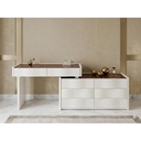 Bàn Trang Điểm Mặt Kính Nâu Sang Trọng - BTD35 2