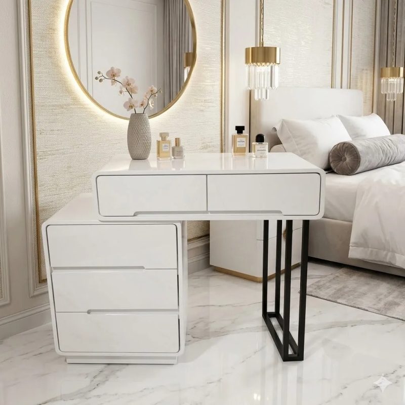 Bàn Trang Điểm Mini Chân Sắt Sơn Tĩnh Điện - BTD36 2